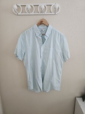 Sonoma Light Blue Short-Sleeve Button-Down Shirt